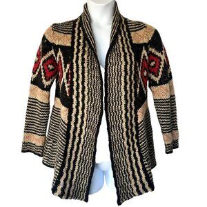 Pink Republic Womens Southwestern Open Cardigan Sweater S